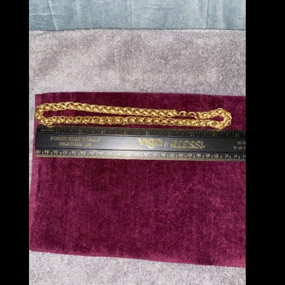 Dillards Nickel-Free Gold Braided Necklace/Matching Earings [Museum Collection] - Picture 8 of 8